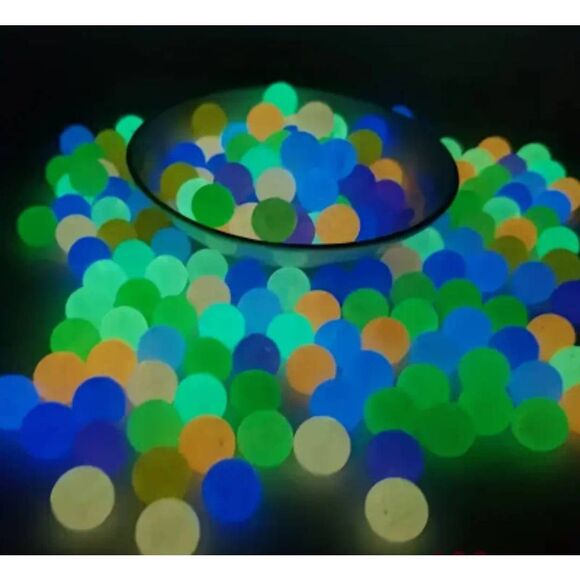 50pc Surprise glow in the dark & eauropean mixed beads - Picture 4 of 4